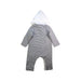 A White Long Sleeve Rompers from Petit Bateau in size 6-12M for boy. (Back View)