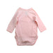 A Pink Long Sleeve Bodysuits from Petit Bateau in size Newborn for girl. (Back View)