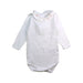 A White Long Sleeve Bodysuits from Bonpoint in size 3-6M for girl. (Front View)