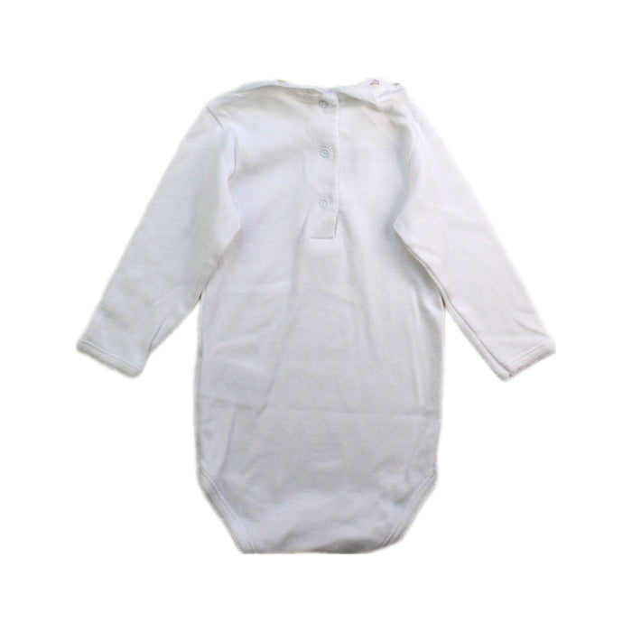 A White Long Sleeve Bodysuits from Bonpoint in size 3-6M for girl. (Back View)