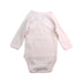 A Pink Long Sleeve Bodysuits from Petit Bateau in size 0-3M for girl. (Back View)