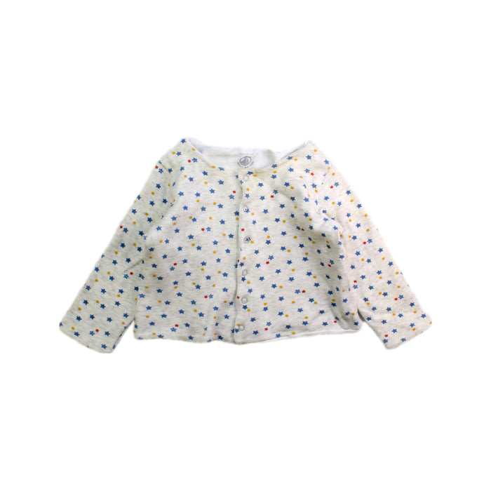 A Beige Cardigans from Petit Bateau in size 12-18M for neutral. (Front View)