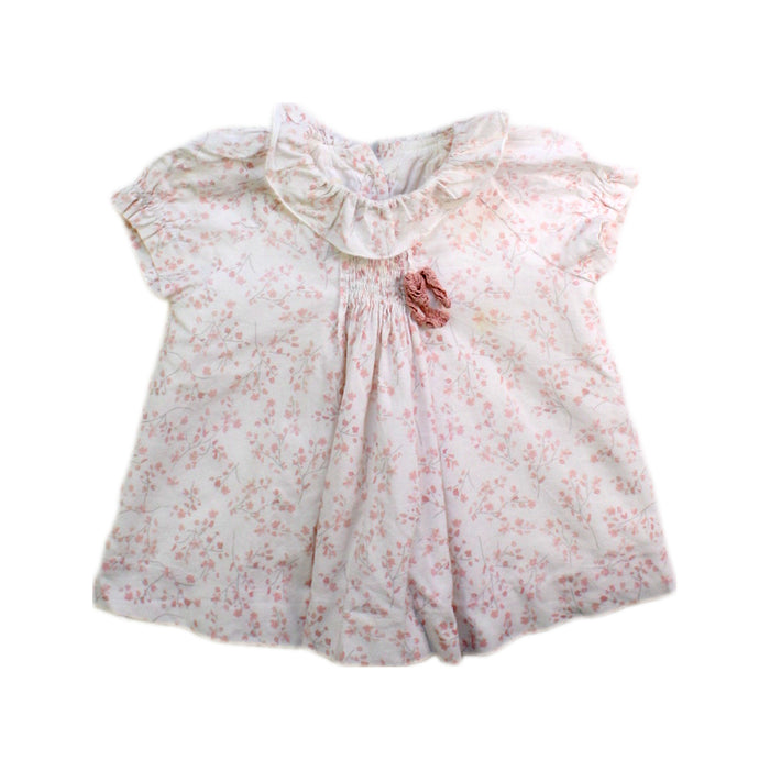 A Pink Dress Sets from Nanos in size 0-3M for girl. (Front View)