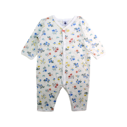 A Multicolour Long Sleeve Rompers from Petit Bateau in size 3-6M for girl. (Front View)
