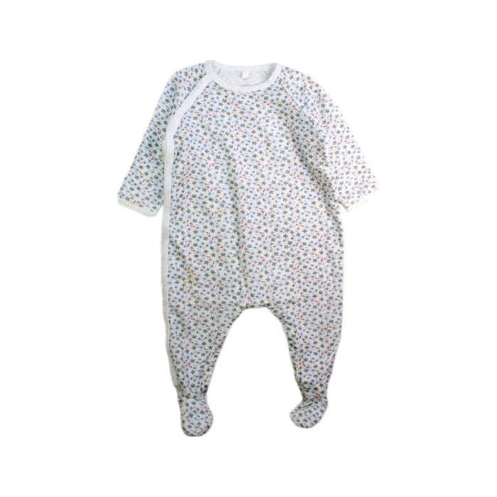 A White Onesies from Petit Bateau in size 2T for girl. (Front View)