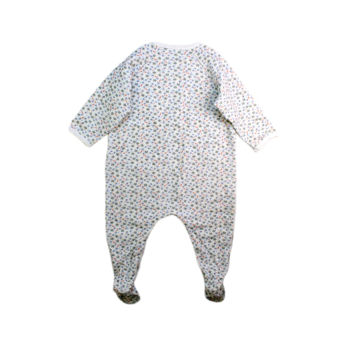 A White Onesies from Petit Bateau in size 2T for girl. (Back View)