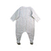 A White Onesies from Petit Bateau in size 2T for girl. (Back View)