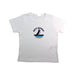 A White Short Sleeve T Shirts from Petit Bateau in size 3T for boy. (Front View)