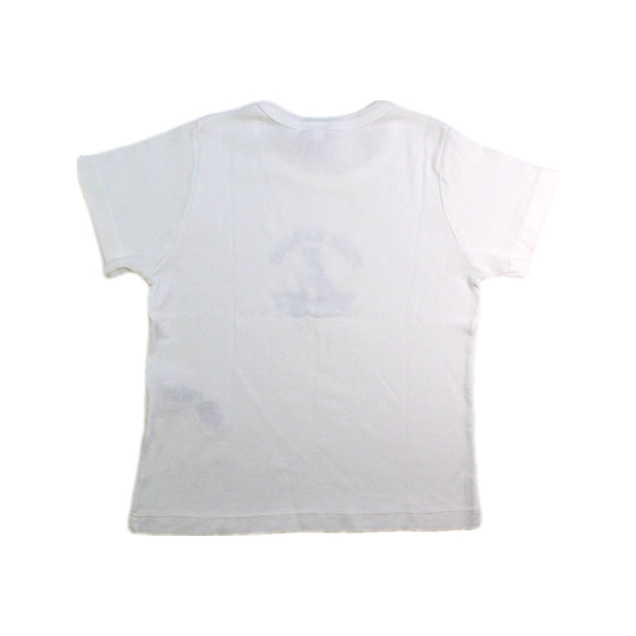 A White Short Sleeve T Shirts from Petit Bateau in size 3T for boy. (Back View)