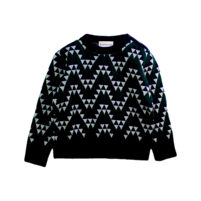 A Black Knit Sweaters from Moncler in size 18-24M for boy. (Front View)
