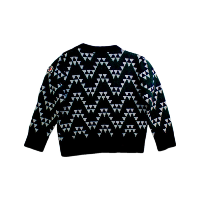 A Black Knit Sweaters from Moncler in size 18-24M for boy. (Back View)