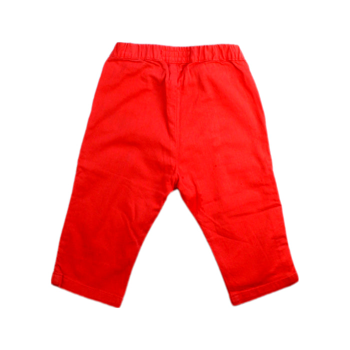 A Red Casual Pants from Bonpoint in size 6-12M for boy. (Back View)