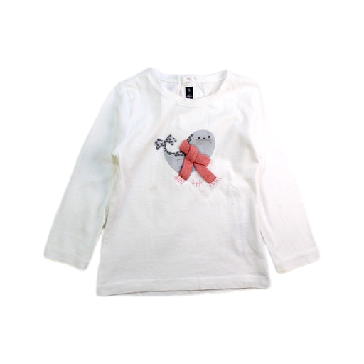 A White Long Sleeve Tops from Il Gufo in size 12-18M for girl. (Front View)
