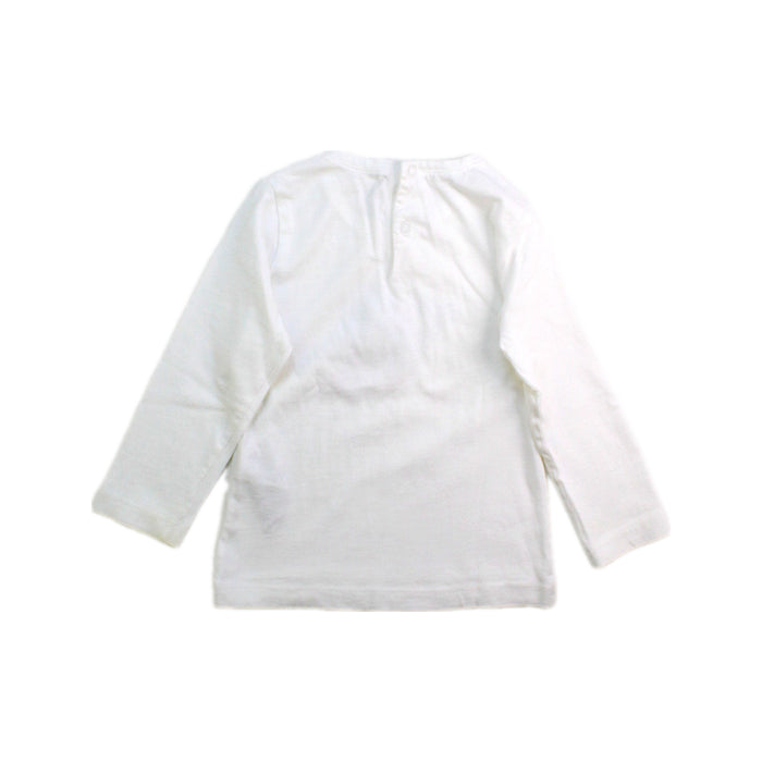 A White Long Sleeve Tops from Il Gufo in size 12-18M for girl. (Back View)