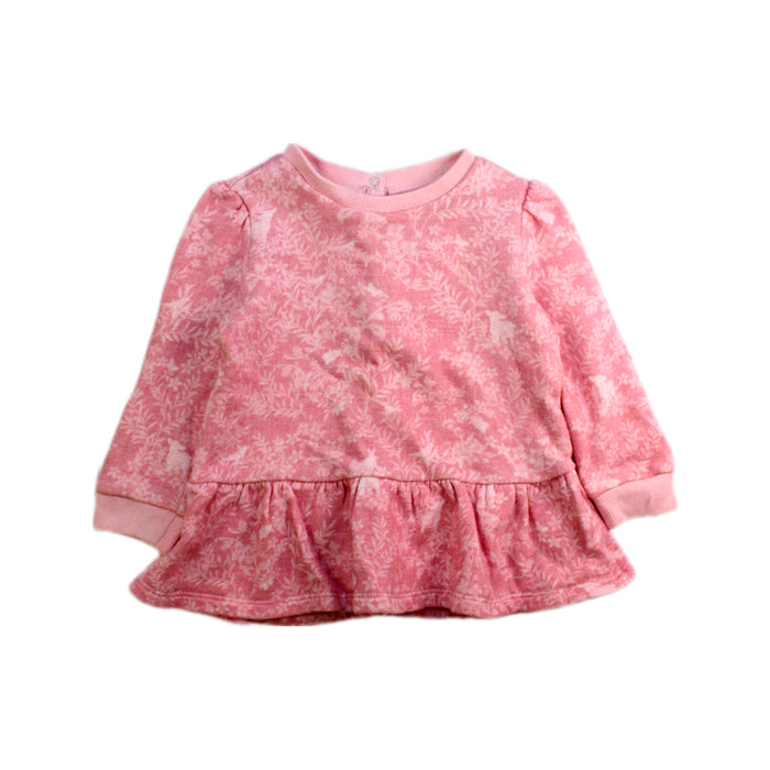 A Pink Long Sleeve Tops from Ralph Lauren in size 12-18M for girl. (Front View)