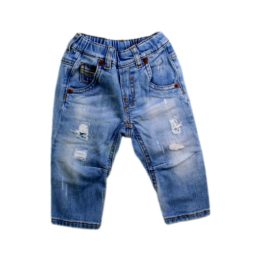 A Blue Jeans from Diesel in size 6-12M for boy. (Front View)