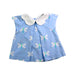A Blue Short Sleeve Tops from Jacadi in size 6-12M for girl. (Front View)