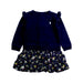 A Navy Sweater Dresses from Ralph Lauren in size 12-18M for girl. (Front View)