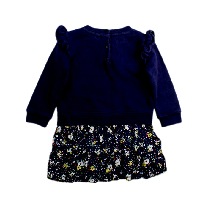 A Navy Sweater Dresses from Ralph Lauren in size 12-18M for girl. (Back View)