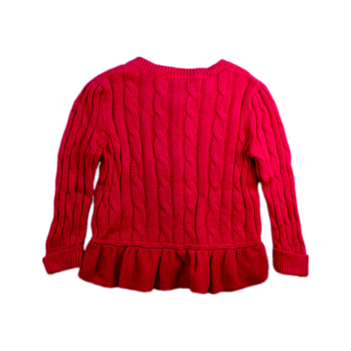 A Red Cardigans from Polo Ralph Lauren in size 6-12M for girl. (Back View)