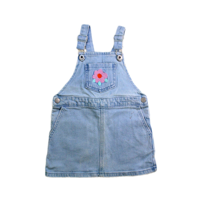 Blue Seed Denim Overall Dress 12-18M — Retykle