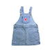 A Blue Overall Dresses from Seed in size 12-18M for girl. (Front View)