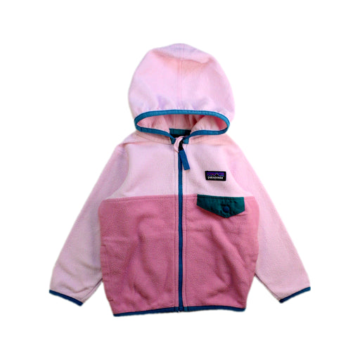 A Pink Lightweight Jackets from Patagonia in size 12-18M for girl. (Front View)
