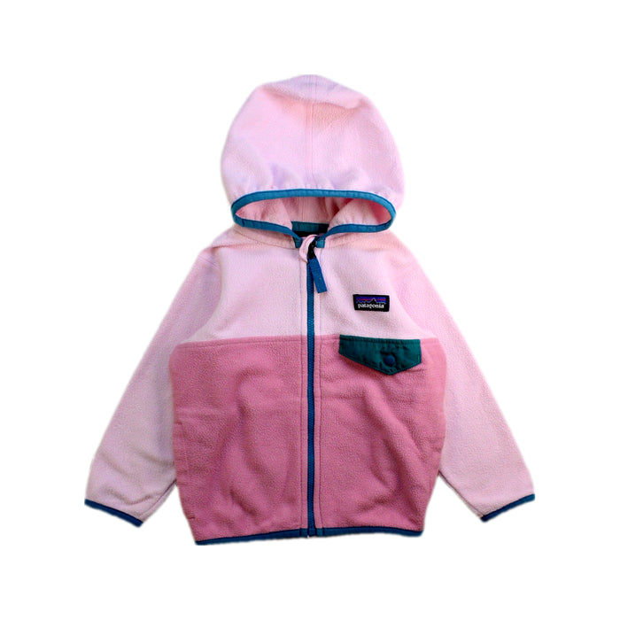A Pink Lightweight Jackets from Patagonia in size 12-18M for girl. (Front View)