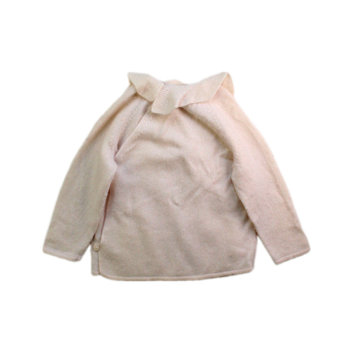 A Ivory Long Sleeve Tops from Bonpoint in size 6-12M for girl. (Back View)