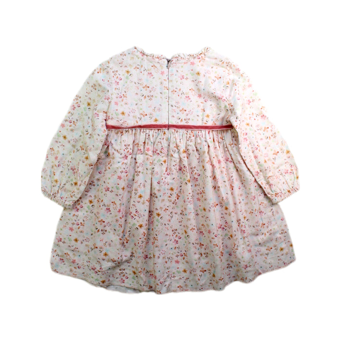 A Pink Long Sleeve Dresses from Purete du... Bebe in size 12-18M for girl. (Back View)