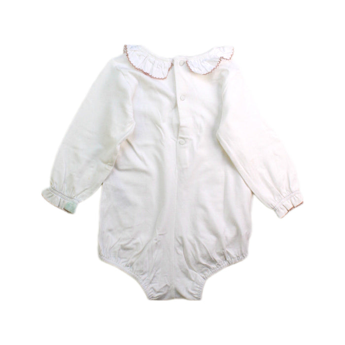 A White Long Sleeve Bodysuits from Paz Rodriguez in size 6-12M for girl. (Back View)