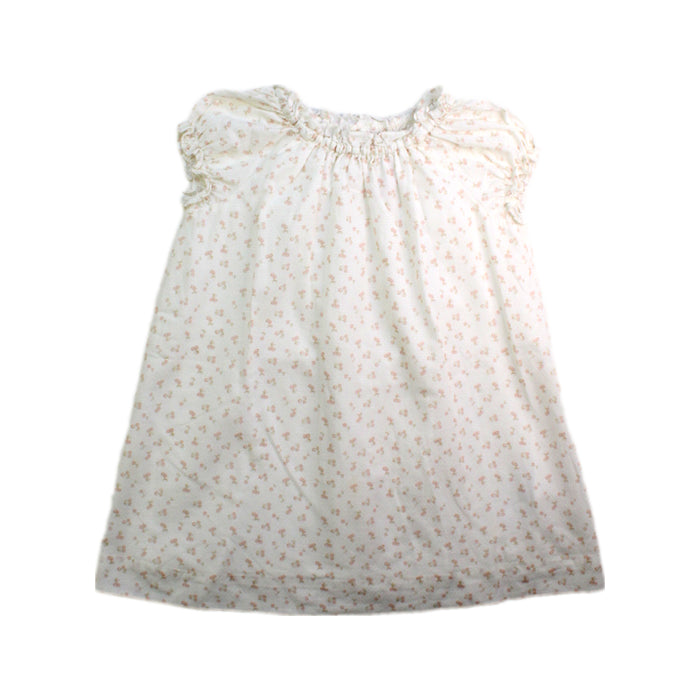A Ivory Short Sleeve Dresses from Bonpoint in size 2T for girl. (Front View)