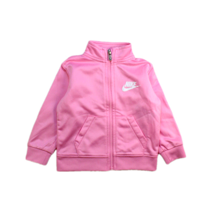 A Pink Lightweight Jackets from Nike in size 6-12M for girl. (Front View)