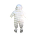 A White Snowsuits from Moncler in size 12-18M for neutral. (Back View)