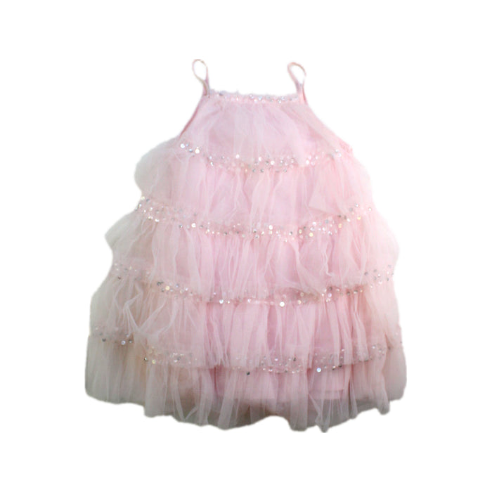 A Pink Sleeveless Dresses from Tutu Du Monde in size 18-24M for girl. (Back View)