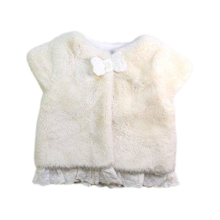 A White Lightweight Jackets from Patachou in size 12-18M for girl. (Front View)