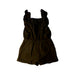 A Brown Sleeveless Rompers from Monoprix in size 6T for girl. (Back View)