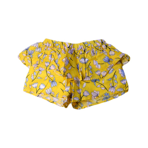 A Yellow Shorts from Seed in size 4T for girl. (Front View)