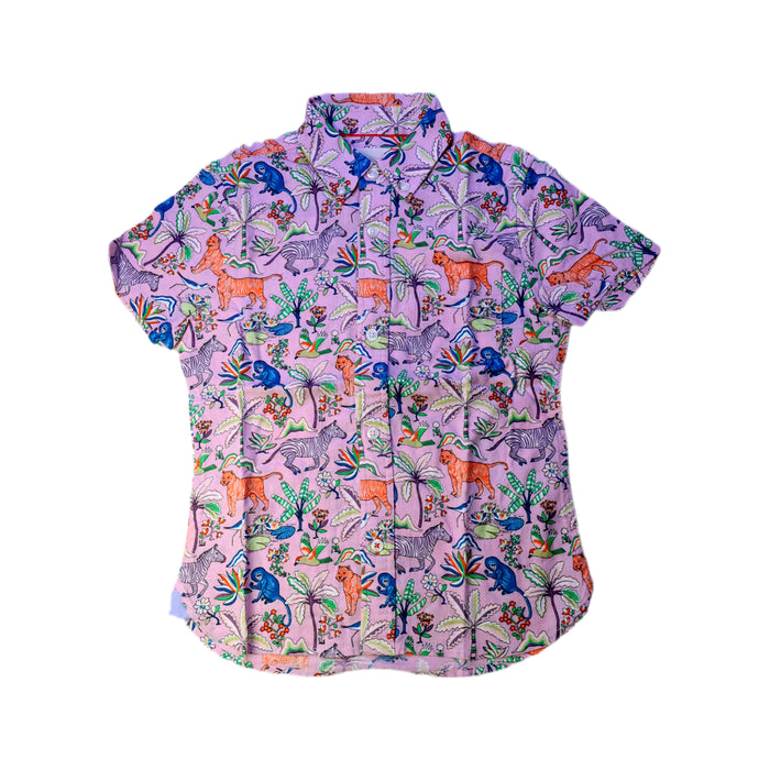 A Multicolour Short Sleeve Shirts from Boden in size 7Y for boy. (Front View)