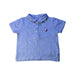 A Blue Short Sleeve Polos from Cyrillus in size 12-18M for boy. (Front View)