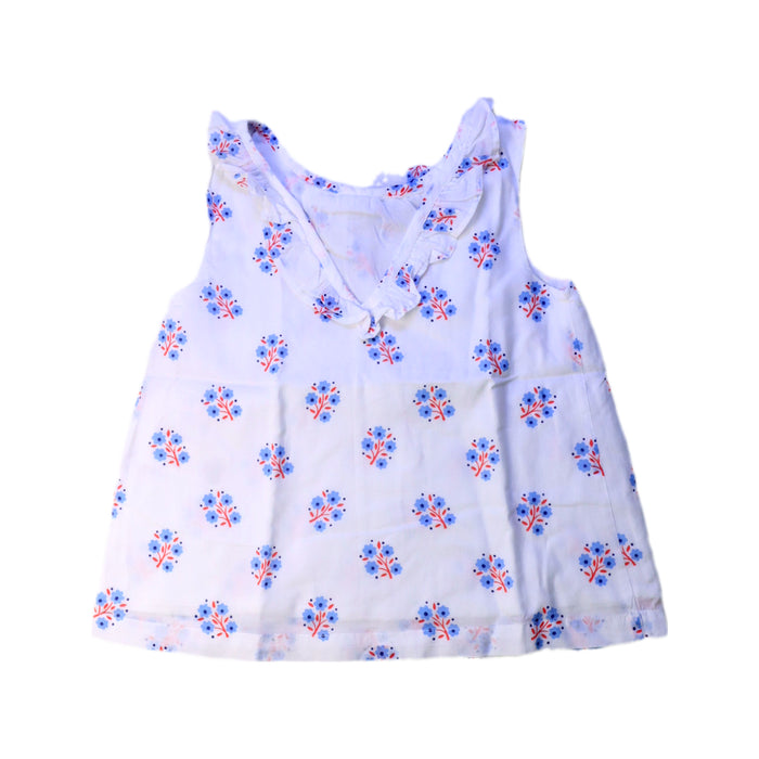 A White Sleeveless Tops from Boden in size 3T for girl. (Back View)