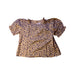 A Beige Short Sleeve Tops from Monoprix in size 4T for girl. (Front View)