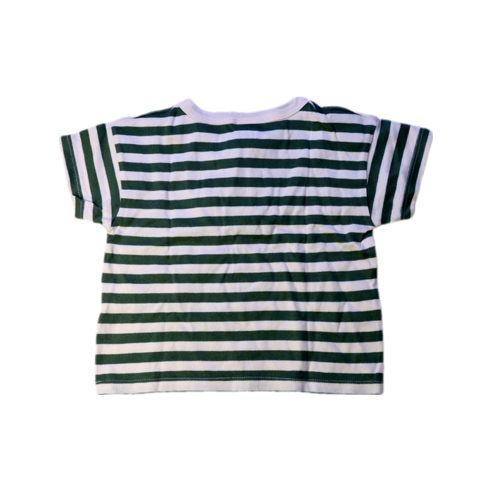 A Green Short Sleeve T Shirts from Petit Bateau in size 6-12M for neutral. (Back View)