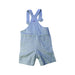 A Blue Overall Shorts from Cyrillus in size 6-12M for boy. (Back View)