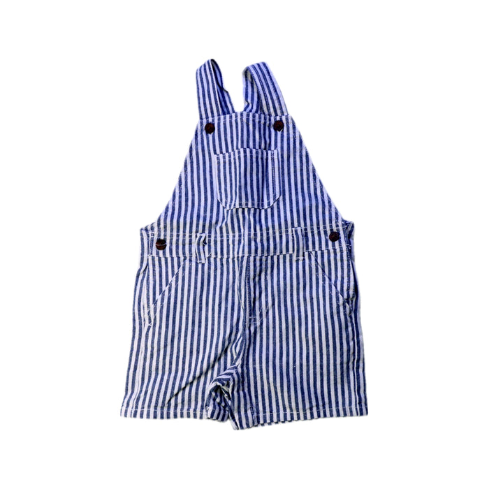 A Blue Overall Shorts from Bout'Chou in size 12-18M for neutral. (Front View)