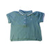 A Green Short Sleeve Polos from Cyrillus in size 2T for boy. (Front View)