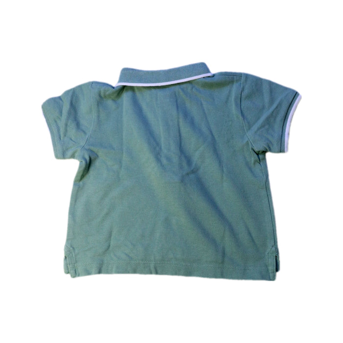 A Green Short Sleeve Polos from Cyrillus in size 2T for boy. (Back View)
