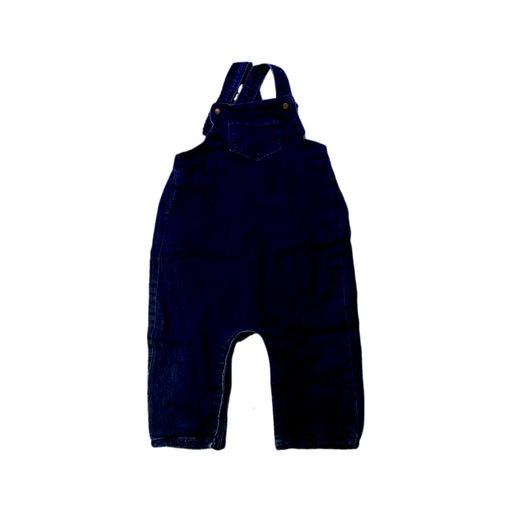 A Navy Long Overalls from Bout'Chou in size 12-18M for boy. (Front View)