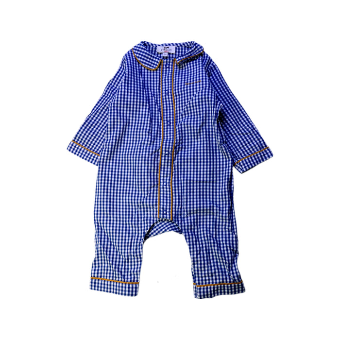 A Blue Onesies from Cyrillus in size 3-6M for boy. (Front View)