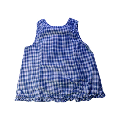 A Blue Sleeveless Tops from Polo Ralph Lauren in size 3T for girl. (Front View)